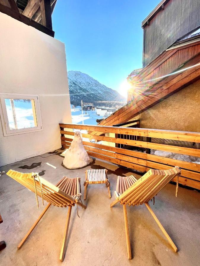 Le Janus, Pied Des Pistes, 2 Garages, Terrasse Avec Sauna Montgenèvre Buitenkant foto