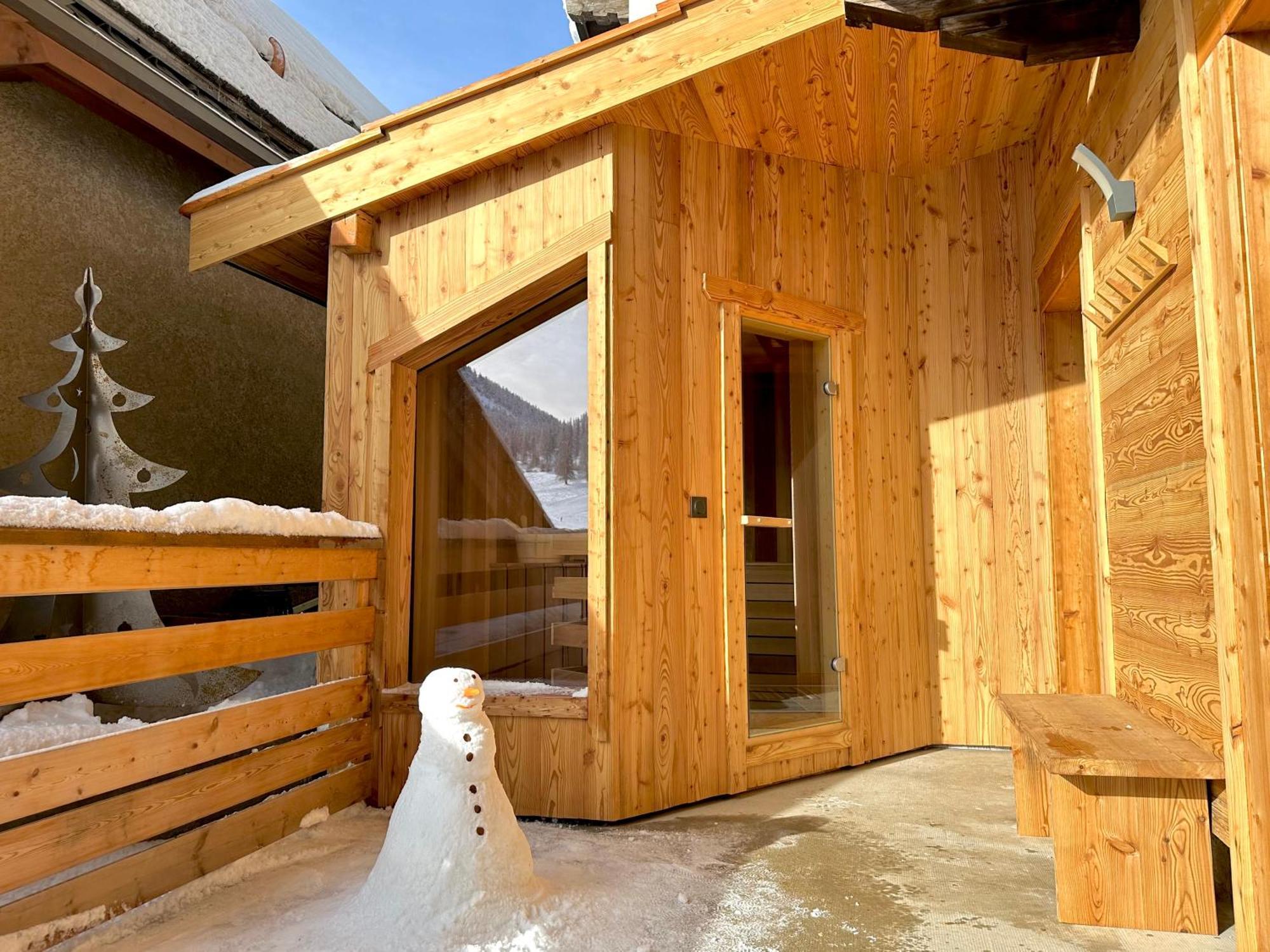 Le Janus, Pied Des Pistes, 2 Garages, Terrasse Avec Sauna Montgenèvre Kamer foto